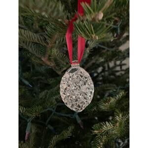 Waterford 6 Geese a Laying solid Crystal Ornament NIB